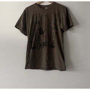 Y2K American Apparel Guitars Music T-shirt Men’s M Grunge Concert MADE IN USA